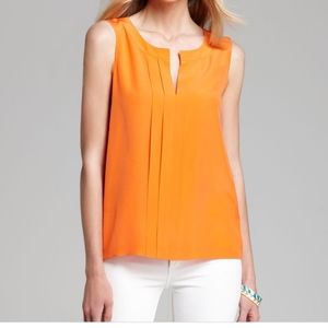 Kate Spade Addie top orange silk
